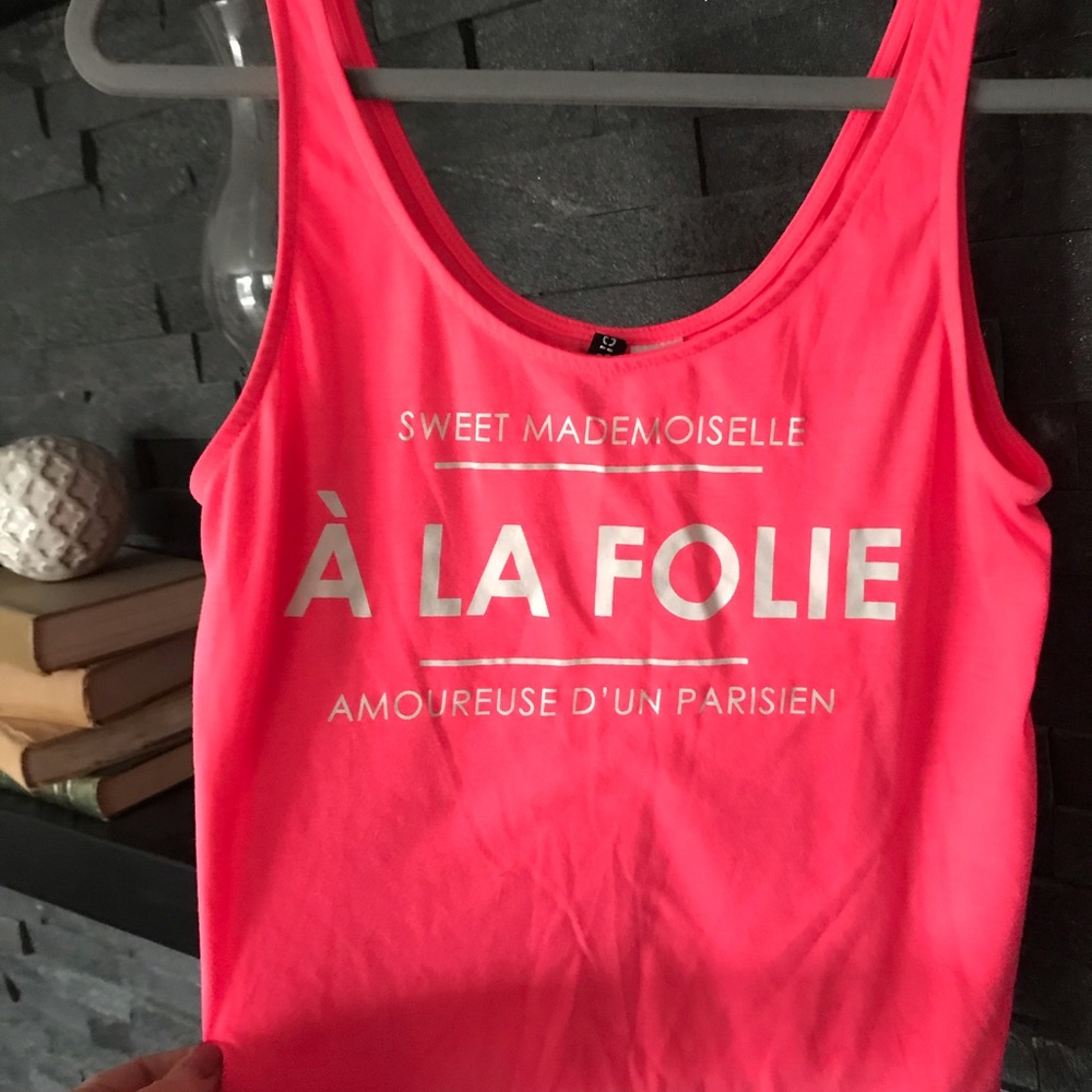 Divided Hot Pink Crop Top